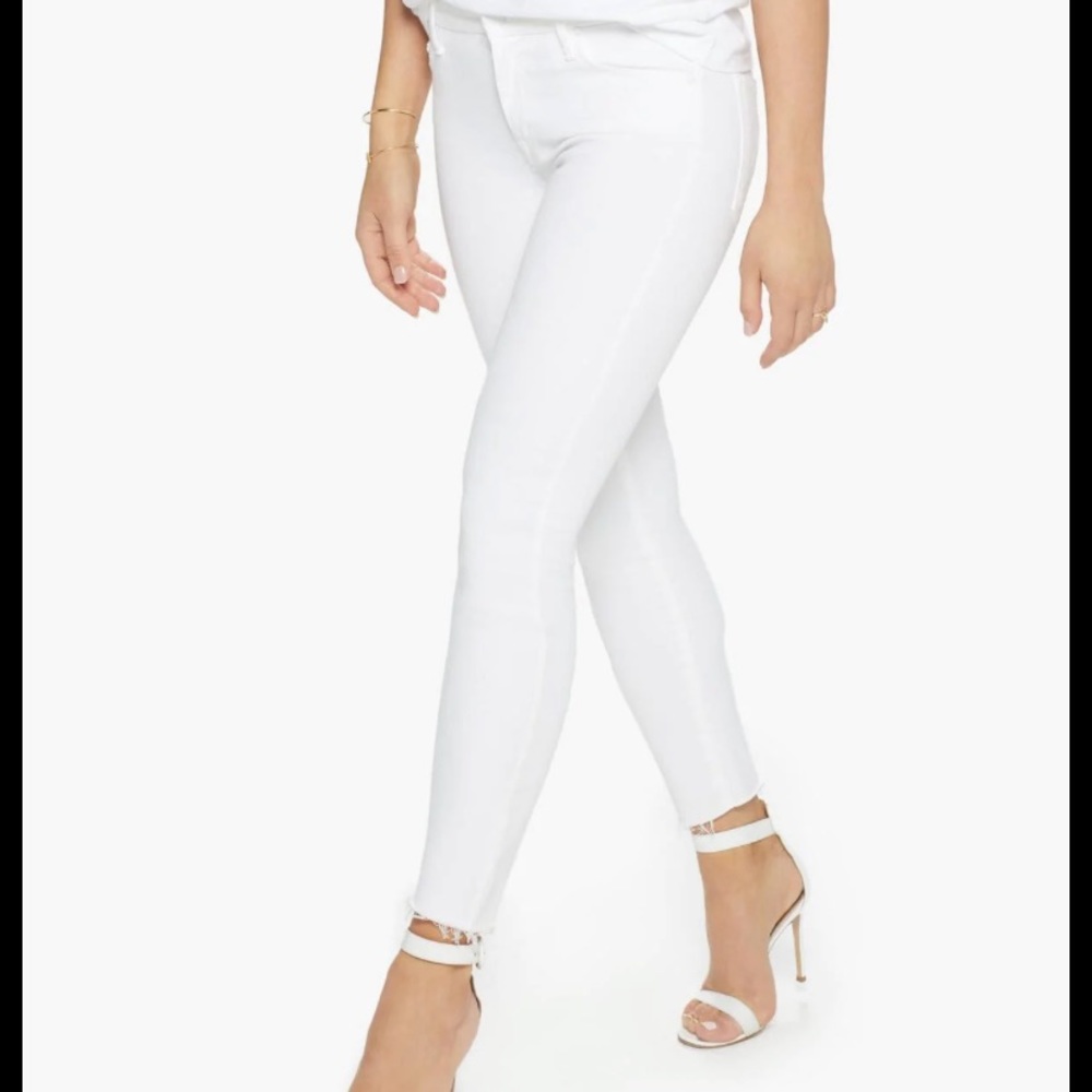 MOTHER Looker Ankle Fray Denim